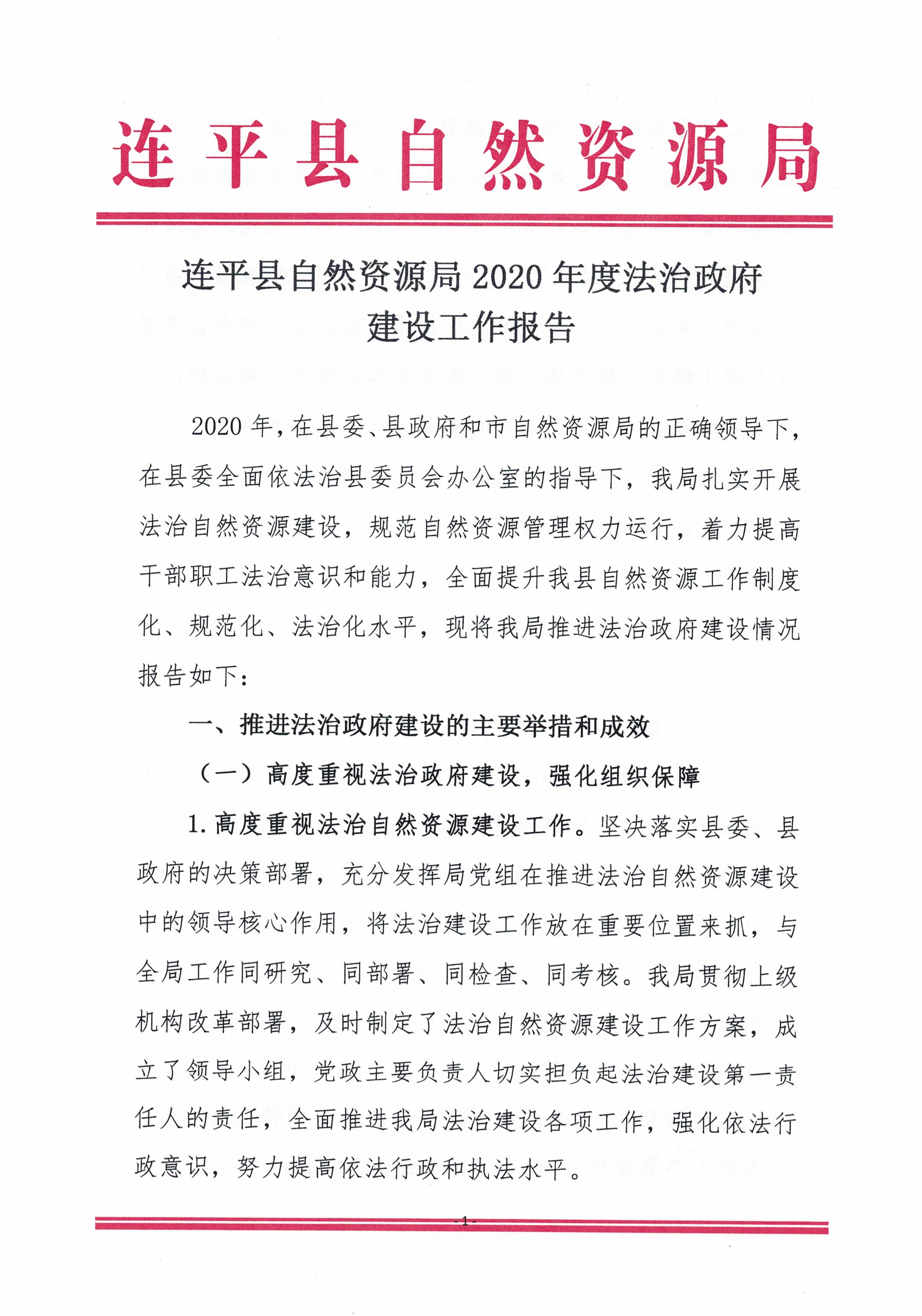 连平县自然资源局2020年度依法治政府建设工作报告_页面_01.jpg