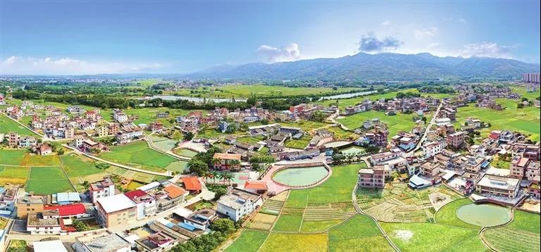 连平县忠信镇司前村全景图.